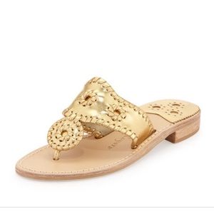JACK RODGERS Size 8 Gold Sandal